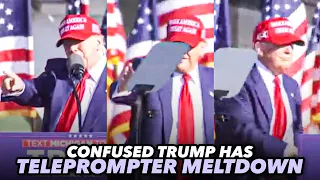 Confused And Slurring Trump Can't Function After Teleprompter Breaks