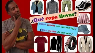 LA ROPA ¿QUÉ ROPA LLEVAS? (What clothes are you wearing / do you wear?) RAP - Spanish song