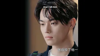 😅She Bit him 🤣😂👌🏻 Falling into your smile #xukai #chengxiao #shortsfeed #shorts .