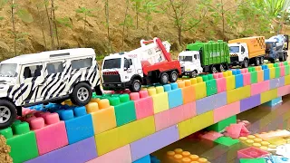 교량을 건설하는 건설 차량 이야기 | 트럭 구조 크레인 | 디즈니카는 동굴에서 나는 소리가 궁금했어요