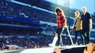 Footage Before And After Dave Grohl Broken Leg At Concert In Sweden