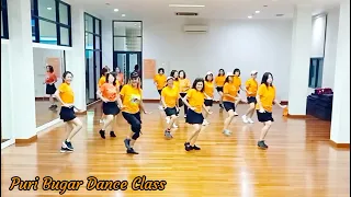 Shake Dat Ting Line Dance||Demo by Tayuka Karamoy & Puri Bugar Dance Class