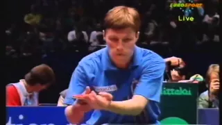 1994 Championnat d'Europe Birmingham Finale Simple Jean Michel Saive - Jan Ove Waldner 4