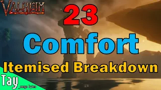 23 Maximum Comfort in Valheim Mistlands - Itemised Breakdown