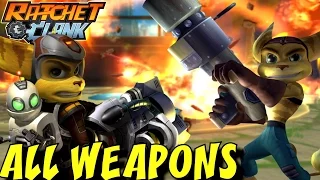 Ratchet and Clank 1, 2 & 3 - All Weapons