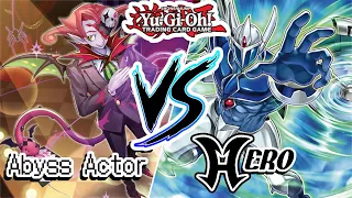 Yugioh! Abyss Actor Deck VS Hero Deck | Live Duel Playtesting | Post Duelist Nexus