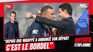 PSG : “Depuis que Mbappé a annoncé son départ c’est le bordel”, déclare Rothen