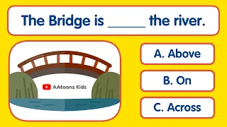 English Preposition Quiz for Kids | Quiz Time | Preposition for Kids