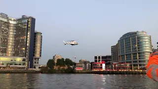 Bell 429 | Battersea (London) Heliport | Approach, Landing