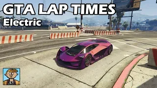 Fastest Electric Cars (2019) - GTA 5 Best Fully Upgraded Cars Lap Time Countdown