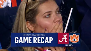 No. 8 Alabama STUNS Auburn With LAST MINUTE TD To Win Iron Bowl I Game Recap I CBS Sports