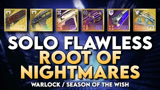 Solo Flawless Root Of Nightmares Raid (Warlock)