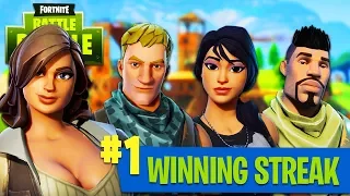 INSANE WINNING STREAK! (Fortnite: Squad Battle Royale Victory)