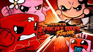 Super Meat Boy Forever - Full Gameplay Walkthrough