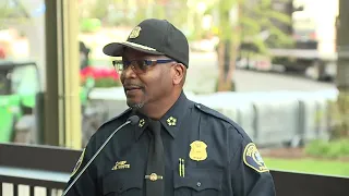 Detroit Police Chief James White speaks about safety initiatives for NFL Draft