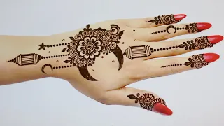 Chand Mehndi design|Ramadan Eid Special Mehndi designs|Stylish Moon Mehandi design|Mehandi ka design