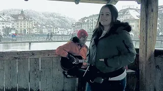 Busking in Lucerne Switzerland - March 2022