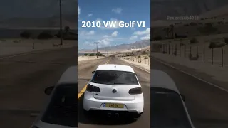 VW Golf evolution in Forza Horizon 5