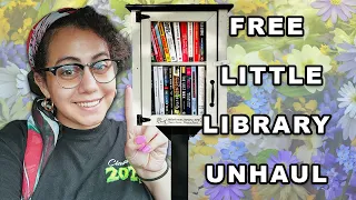 Unhauling books at my local free little libraries!