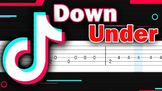 Men at Work - Down Under MEME song - Guitar tutorial (TAB)