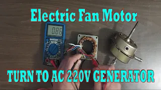 Electric Fan Motor How to turn into a power generator TAGALOG