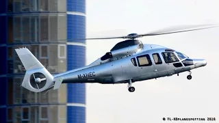 Eurocopter EC155 Dauphin M-XHEC Landing & Takeoff at London Heliport