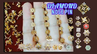 Diamond Nose Pin Designs / Diamond Studs / Diamond Nose Pin & earring Studs for women & men's 😍