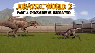 #ps5 Jurassic World Evolution PART14 FIGHT Spinosaurus vs. Indoraptor #jurassicworldevolution2