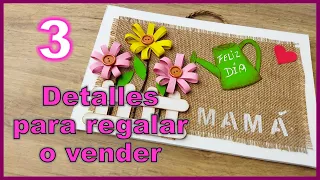 3 IDEAS PARA REGALAR O VENDER 2023 // Manualidades para vender // Handicrafts for mother's day