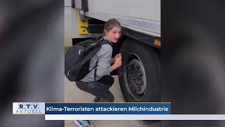 +++Schwere Sachbeschädigung: Klima-Terroristen attackieren Milchindustrie+++