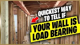 The fastest ways to tell if your wall is load bearing or not!