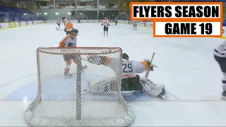 Flyers Season Game 19 | Getting LIT Up | GoPro Hockey Goalie Mic'd Up