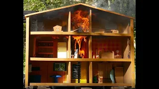 Oh no, there is a fire in the dollhouse