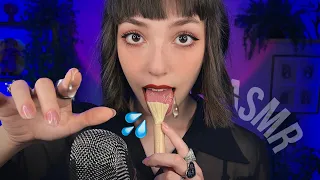 [ASMR] CABELEIREIRA FAZ SPIT PAINTING NO SEU CABELO 👅💧