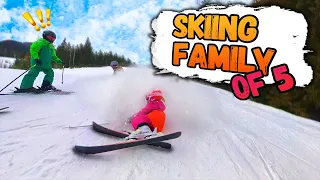 Skiing Family of 5 | Family Fun On The Mountain