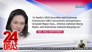 Hontiveros - Guo at ilang may kaso umano abroad, incorporator ng POGO ayon sa Sec 2019... | 24 Oras
