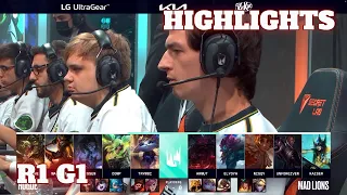 RGE vs MAD - Game 1 Highlights | Round 1 Playoffs S12 LEC Summer 2022 | Rogue vs Mad Lions G1