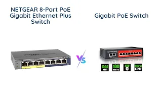 NETGEAR vs STEAMEMO: Which 8-Port Gigabit PoE Switch is Better?
