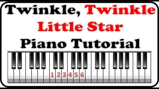 How to play Twinkle Twinkle Little Star - Playing Music By Numbers Piano Lesson