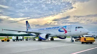 Airbus A320-200 | Ural Airlines | Moscow (DME) — Mineralnye Vody (MRV) | Trip Report | 4K