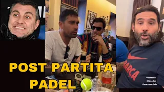 BOBO VIERI PRANZO CON LELE ADANI, MARCO BORIELLO E VENTOLA. SI PARLA DI CALCIO E PADEL! RISATE 😂😂