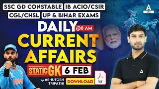 6 February Current Affairs 2024 | Current Affairs Today GK Question & Answer by Ashutosh Tripathi