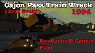 El Cajon Pass Train Wreck 1994 (Short Movie)