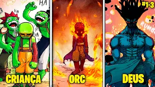 [1-3]O ORC que TODOS Zombaram, Acidentalmente Bebeu SANGUE de Demônio e Ganhou Poderes Desviantes !!