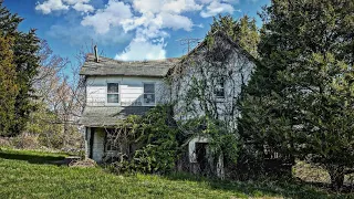 Packed Abandoned House on A Hill Up North in Pennsylvania *Strange Stairs in Basement