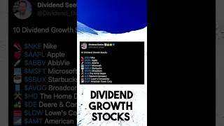 10 Dividend Growth Stocks