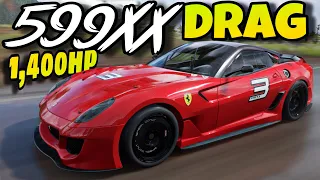 FORZA HORIZON 5 - 2010 FERRARI 599XX (DRAG TUNE) 1,400HP**