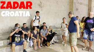 4K 🇭🇷 SUMMER NIGHT walking tour in Zadar, Croatia