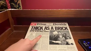 Thick as a Brick - Jethro Tull - Vinyl Unboxing and Review