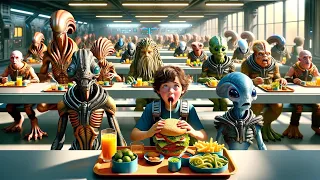 Human Food Causes Chaos in Interstellar Cafeteria! | Best HFY Stories